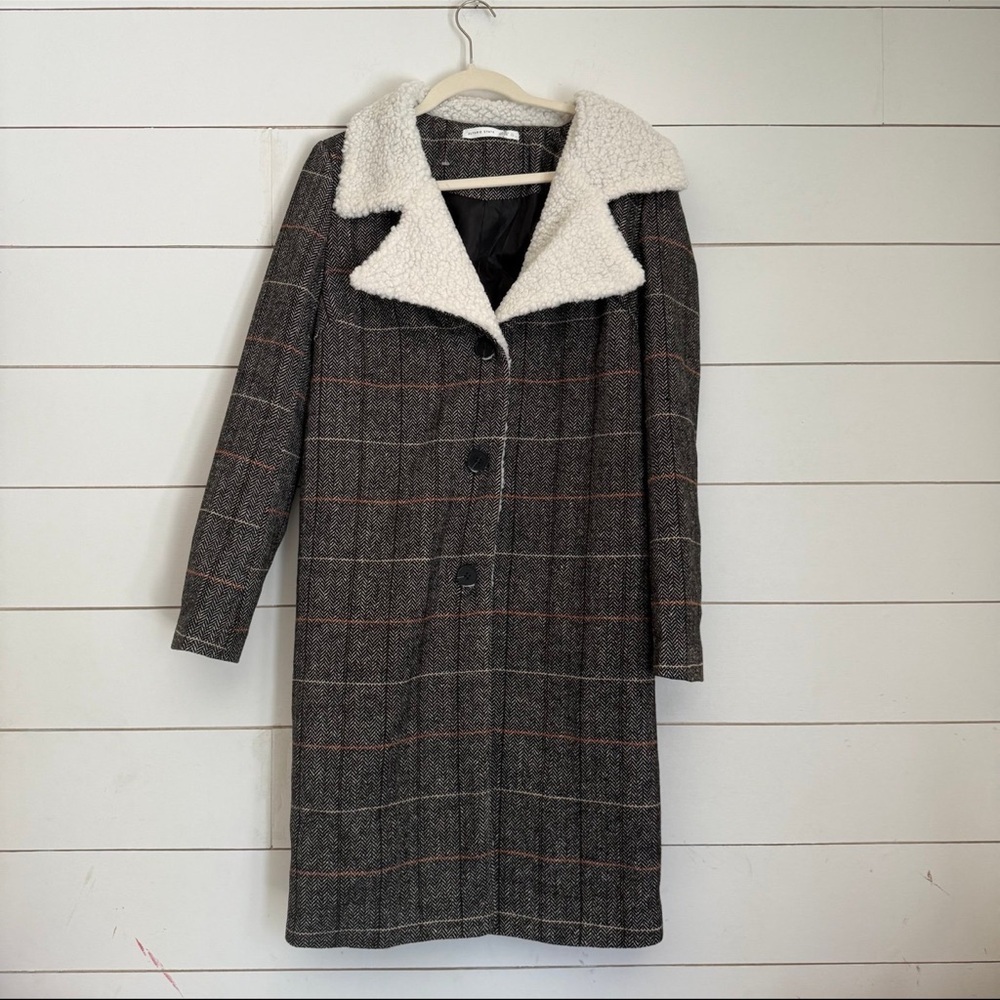 NWOT Altar’d state Opal Plaid Coat - Picture 5 of 10
